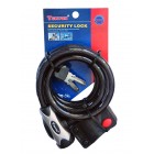 Замок велосипедний трос Tonyon 12x1500 мм TY555